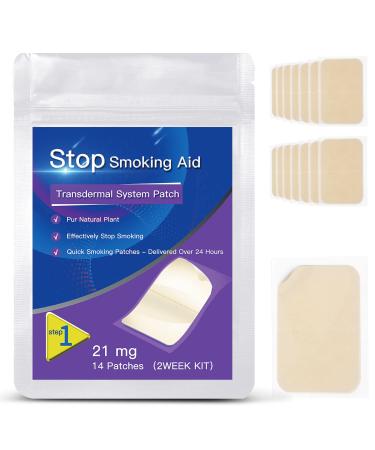 14 Patches Quit Smoking Aid | Step1 | 21MG Stop Smoking Patches, Stop Smoking Aids That Work Quick, Harmless & Effectively, Relieve Smoking Cravings Transdermal System Patch