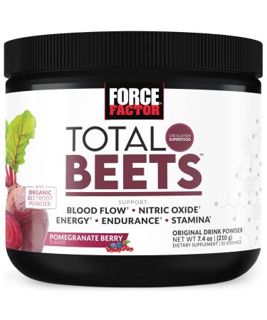 Force Factor Total Beets Original Drink Powder Pomegranate Berry  7.4 oz (210 g)