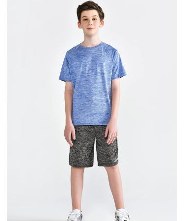 5 Pack Boys Athletic Shirts - Youth Activewear Dry Fit Tees - Short Sleeve Performance Tshirts for Kids - Small - Buy Online on GoSupps.com