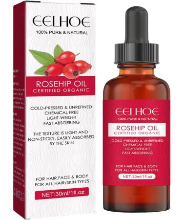 Buy Organic Cold-Pressed Rosehip Oil | Essential Ethereal Facial Oil for Skin Moisture & Scars - Gimocool 30ml - Buy Online on GoSupps.com