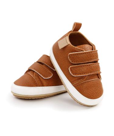 MK MATT KEELY Baby Girl First Walking Shoes Anti-Slip Soft PU Leather Sneakers for Infant Toddler 6-12 Months Brown Style2 - Buy Online on GoSupps.com