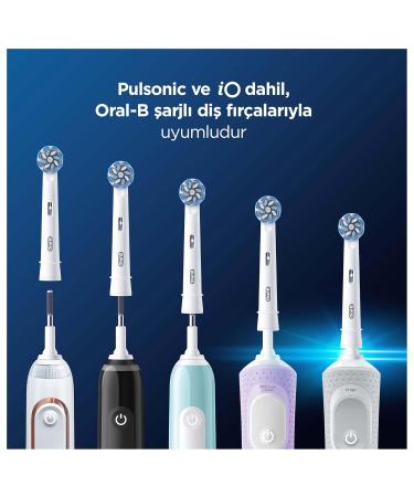 Oral-B Pro Sensitive Clean Electric Toothbrush Heads - X-Shaped Extra Soft Bristles for Gentle Plaque Removal - Pack of 6 - Buy Online on GoSupps.com