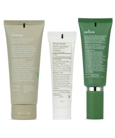 BioClarity 3-Step Acne Routine Mini Size | Clean Vegan Acne Treatment for Oily Skin | Includes Cleanser & Gel Set - Buy Online on GoSupps.com