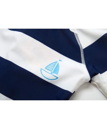 BONVERANO Baby Boys Swimsuit UPF 50+ Sun Protection Navy Stripe 2-3 Years - Buy Online on GoSupps.com