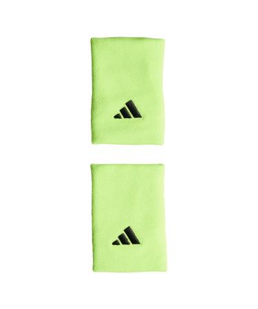 adidas Tennis Wristband Large Bracelet One Size 58cm Lucid Lemon / Black