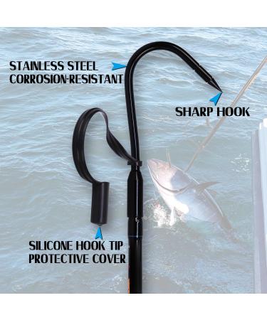 Fiblink Fishing Gaff - Portable Stainless Steel Hook Non-Slip Handle 91cm/150cm/180cm - Ideal for Saltwater & Offshore Fishing - Buy Online on GoSupps.com