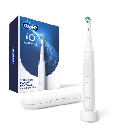Oral-B iO Series 4 Electric Toothbrush with (1) Brush Head, Rechargeable, White iO Series 4 White