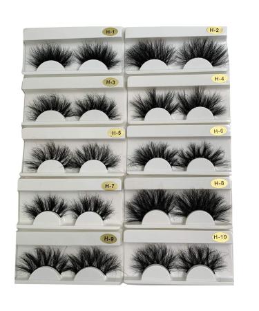U-Hotmi Fluffy Mink Eyelashes - 10 Pairs (10 Styles) | Real Mink Lashes Wholesale - Buy Online on GoSupps.com