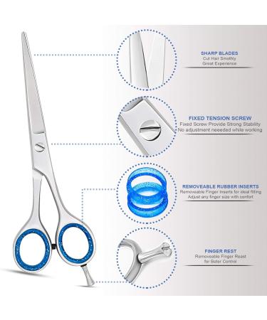 Hairdressing Scissors Hair Cutting Barber Scissors for Professional Hair Cutting Hairdresser Scissors Hair Cutting Stainless Steel Hair Cutting Shears for Salon Barbers Men Women Children - Buy Online on GoSupps.com