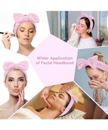 Ondder Spa Headband 8 Pack Pink - Cute Bow Headbands for Women & Girls - Buy Online on GoSupps.com