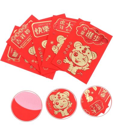 COOPHYA 30pcs Year of The Tiger Red Envelope New Year Red Packet Chinese Lucky Money Pockets Year of Tiger Red Packets Pocketbooks Envelopes 2021 New Copper Sheet Cartoon Coated Paper - Buy Online on GoSupps.com