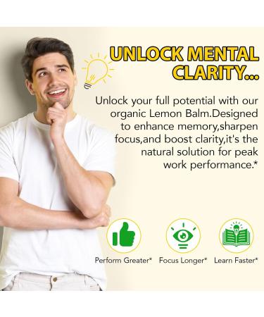 Organic Lemon Balm Extract - Lemon Balm Drops Supplement Support Digestive Relief & Relaxation Alcohol-Free Vegan Non-GMO Gluten-Free 2.02 Fl Oz (Pack of 1) - Buy Online on GoSupps.com