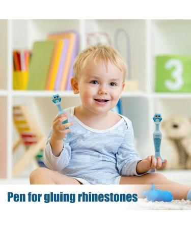 Rhinestone Gem Picker for Nail Art - Wax Pencil Crystal Beads Handle for Manicure Nail Art Decoration Nail Art Gem Crystal Pick Up Rhinestone Pickup owl blue - Buy Online on GoSupps.com