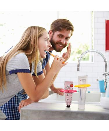 Quesuc 8 Pieces Toothpaste Tube Squeezer Dispenser Toothpaste Clips for Bathroom (Red Green Yellow White) - Buy Online on GoSupps.com