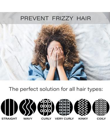 Silk Satin Hair Wrap Cap for Sleeping | Adjustable Night Beanie for Curly Hair, Braids & Locs - Black - Buy Online on GoSupps.com