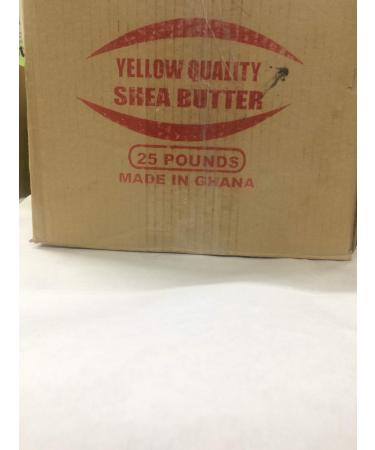 afrimports african shea butter 100percentage natural yellow 25lbs