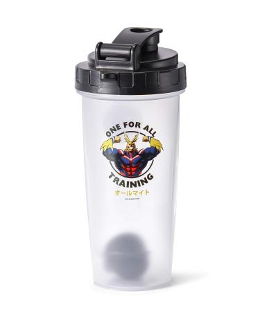 My Hero Academia All Might Training Gym Shaker Bottle | Perfect For Protein Shakes, Pre & Post-Workout Blends, & More | Includes Mixing Ball