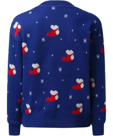 Women's Christmas Sweater - Santa Claus Print Long-Sleeve Jumper - Cozy Autumn Winter Sweatshirt - Buy Online on GoSupps.com