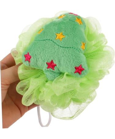 Angoily 4pcs Bath Flower Puff - Travel Loofah & Body Scrub Sponge Set for Festive Showers - Perfect Christmas Travel Accessories - Buy Online on GoSupps.com