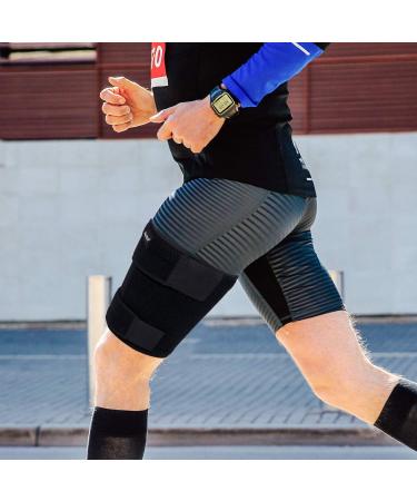 2U2O Compression Thigh Brace - Adjustable Strap Support for Muscle Recovery - Men & Women - Buy Online on GoSupps.com