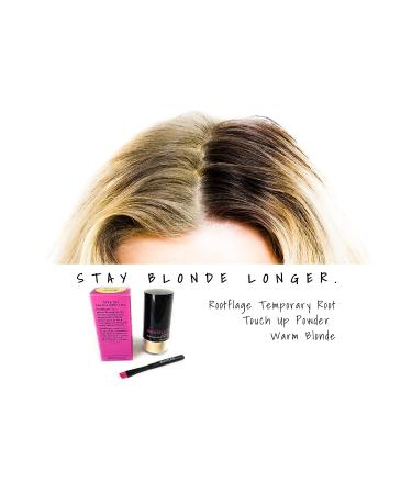 Rootflage Instant Blonde Root Touch Up Hair Powder - Temporary Hair Color Concealer for Thinning Hair (Warm Blonde) - 25 Shades Available - Buy Online on GoSupps.com