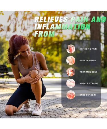 NEENCA Knee Brace - Compression Sleeve with Gel Pad & Stabilizers for Men & Women - Support for Arthritis ACL Meniscus Tear - Dark Blue Large - Buy Online on GoSupps.com