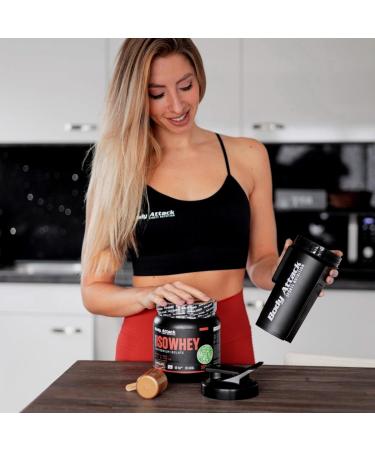 Body Attack Extreme ISO Whey Protein Isolate 1kg - Gluten-Free Vanilla 90.6% Isolate EAAs Low Fat - International Shipping - Buy Online on GoSupps.com