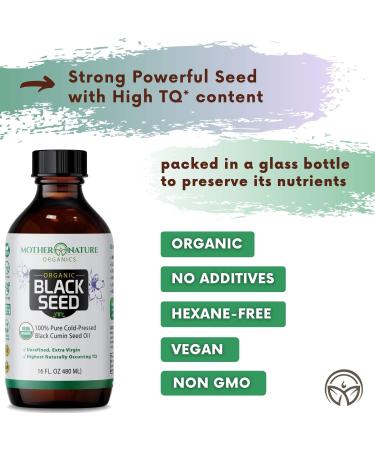 Premium Organic Black Seed Oil - Cold-Pressed Nigella Sativa (16 oz) for Immunity, Joints, Digestion, Hair & Skin - Extra Virgin, Gluten-Free, Non-GMO & Vegan - Omega 3, 6 & 9 Support - Buy Online on GoSupps.com