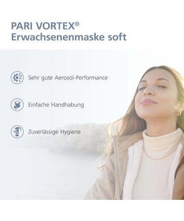 Pari Vortex Adult Mask - Soft Inhalation Aid for Medication Sprays - 1 Piece | Enhance Your Breathing Comfort - Buy Online on GoSupps.com