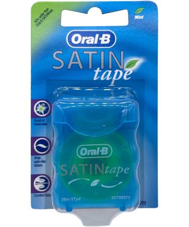 3 x Satin Tape 25m Dental Waxed Mint Floss Oral Care Clean Fresh Teeth - Buy Online on GoSupps.com