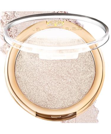 YOUNG VISION Baked Highlighter Powder Palette Sheer Pearl Shimmer Shades for Face Highlighter Makeup Highly Pigmented Iluminadores de Maquillaje 0.19 Oz(Pack of 1) 1# 0.19 Ounce (Pack of 1)