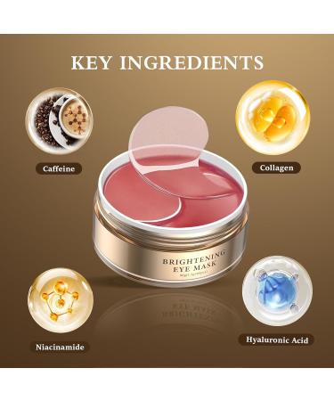 Puffy Eyes Smoothing Under Eye Patches - Caffeine Eye Masks for Wrinkles Dark Circles & Undereye Bags - Brightening Vegan Skincare Treatment for Men & Women - Buy Online on GoSupps.com