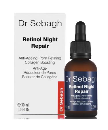 Dr Sebagh Retinol Night Repair (1 fl oz) - High-Strength Retinol Serum for Face - Skin Booster Serum with Vitamin E Rosehip Oil & Squalane - Boosts Collagen & Brightens Skin 1 Fl Oz (Pack of 1)