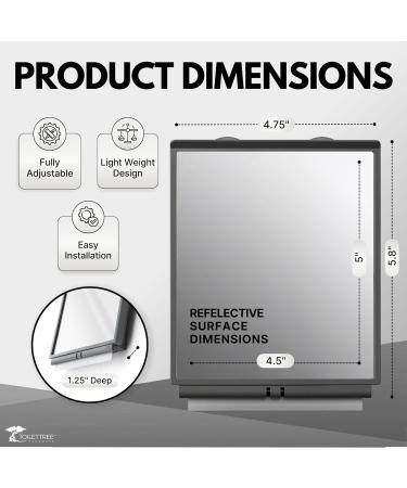 Fogless Shower Mirror with Squeegee by ToiletTree Products. Great for Travelers and College Dorm Students. Guaranteed Not to Fog. - Buy Online on GoSupps.com