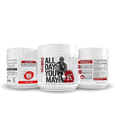 5% Nutrition AllDayYouMay BCAA Powder - Premium Intra & Post Workout Amino Acids | EAA Electrolytes for Hydration & Recovery | Vegan & Keto-Friendly | 15.3 oz 30 Servings (Fruit Punch) - Buy Online on GoSupps.com