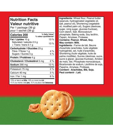 RITZ Peanut Butter Cracker Snackwiches Filling Made With Real Peanut Butter 312 g (Pack of 8) Peanut Butter 312 g (Pack of 1) - Buy Online on GoSupps.com