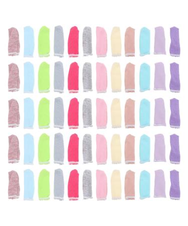 Beaupretty 100pcs Finger Protector Gelt Labor Finger Covers Finger Protective Cover Baseball Wrist Guard Fingertips Finger Sleeves Thumb Work Cotton Breathable Hair Curler