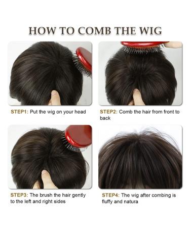 Buy Phocas Short Brown Pixie Cut Wig for Women | Stylish Layered Chocolate Brown Synthetic Hair Wig - Buy Online on GoSupps.com