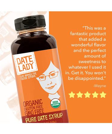 Organic Date Syrup 18oz Squeeze Bottle | Vegan, Paleo, Gluten-free & Kosher | Award-Winning Sugar Substitute with More Nutrition Than Maple Syrup or Honey - Buy Online on GoSupps.com