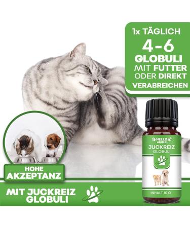 Helloanimal Itching Globules for Dogs & Cats - Skin Relief for Irritation Lice Fleas & Mites | Natural Care with Stream Flowers - Buy Online on GoSupps.com