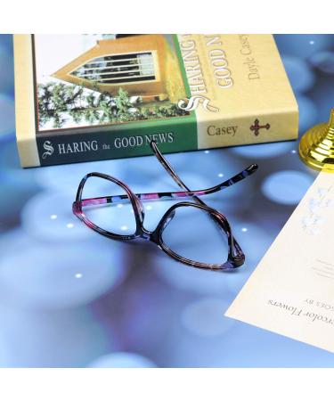 LifeArt Blue Light Blocking Glasses for Women | Anti Eyestrain Anti Glare Floral Design | 1.75 Magnification | Perfect for Computers Gaming & TV - Buy Online on GoSupps.com