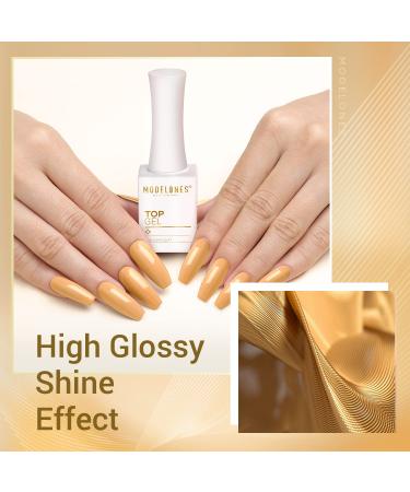 Modelones No Wipe Gel Top and Base Coat Set 2Pcs - Clear Shine Finish - Long Lasting Soak Off UV/LED Gel Nail Polish - Home DIY & Salon Friendly - Buy Online on GoSupps.com
