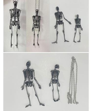Shop Oralgos Skull Trailer - Gothic Light Skeletal Necklace & Keybone Chain | Perfect Halloween Gifts | Size L Metal Jewelry - Buy Online on GoSupps.com