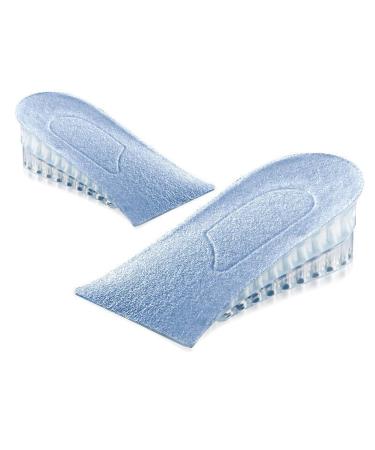 Height Increase Insoles Multilayer Transparent Silicone Shock Absorbing Shoe Lifts Elevator Use for Students Daily Wear (3.5cm 1 Pair)