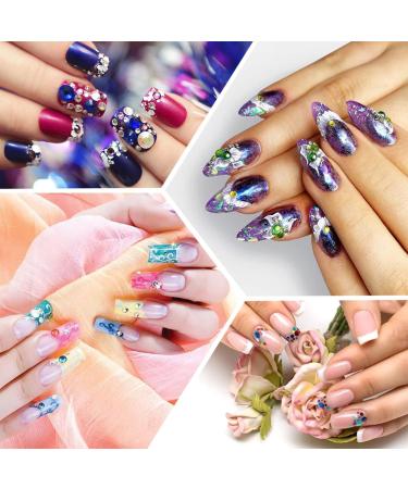 5800 Pieces Multicolored Rhinestones for Nail Art DIY Crafts & Carnival - Glittering Gems with Tweezers - Buy Online on GoSupps.com