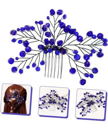 Beatifufu Bridal Wedding Comb Hair Insert Comb Bridal Hair Accessories Wedding Hair Comb Bridal Side Combs Women Hair Combs Blue Zircon Hair Comb Bride Wedding Headdress Bridal Headpieces - Buy Online on GoSupps.com