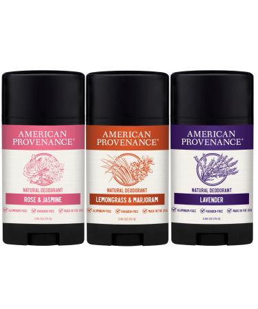 American Provenance Lavender Lemongrass & Marjoram and Rose & Jasmine Deodorant Bundle