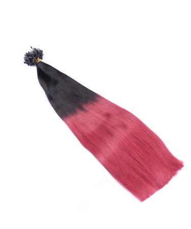 Micro Ring Hair Extensions #1B Castle Ombre 50cm - 150 Strands 100% Remy Human Hair - Easy to Use for Professionals - Buy Online on GoSupps.com