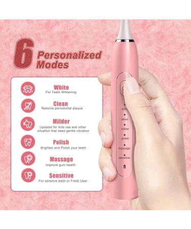 Sonic Electric Toothbrush for Kids and Sensitive Adults - Gentle Brushing, 4 Medium Brush Heads, Fast Charge - Rechargeable for Girls and Boys - Buy Online on GoSupps.com