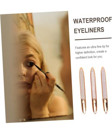 DOITOOL 3pcs Eyeliner Eye Lining Pens Magnetic Liner Pen Nursing Eye Grooming Pens Miss Girl Gold and Silver - Buy Online on GoSupps.com